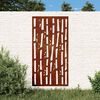 vidaXL Garden Wall Decoration 105x55 cm Corten Steel Bamboo Design
