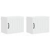 vidaXL Wall Cabinet LUCCA 2 pcs White 50 x 31 x 40 cm Engineered Wood
