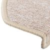 vidaXL Stair Mats 30 pcs 65x24x4 cm Taupe Half Round Large