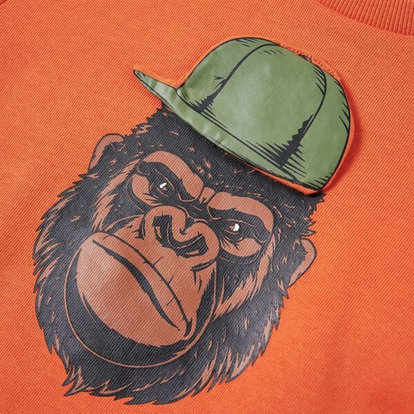 Kids' Sweatshirt Dark Orange 140