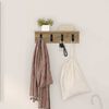 vidaXL Wall-Mounted Coat Rack Artisan Oak 40 x 10.5 x 10.5 cm