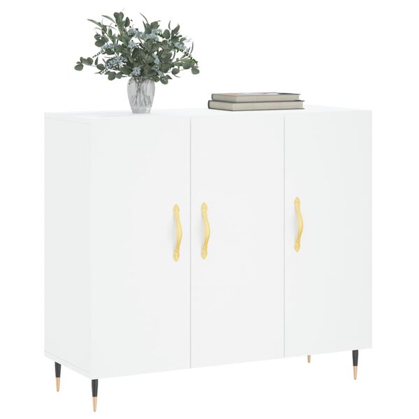 vidaXL Sideboard White 90x34x80 cm Engineered Wood