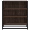 vidaXL Sideboard Brown Oak 68x35x76 cm Engineered Wood and Metal