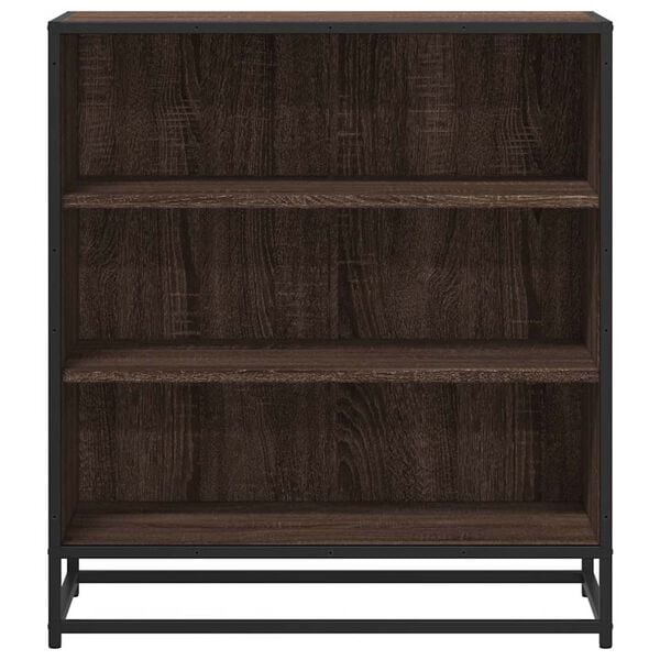 vidaXL Sideboard Brown Oak 68x35x76 cm Engineered Wood and Metal