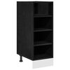 vidaXL Kitchen Base Cabinet with Shelf Black oak 30 x 44.5 x 81.5 cm