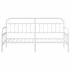 vidaXL Daybed Frame White 75 x 190 cm Powder-Coated Steel