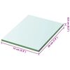 vidaXL Shelf Panel Glass Clear 20x15 cm