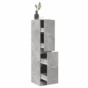 vidaXL Apothecary Cabinet Concrete Grey 30x41x144,5 cm Engineered Wood