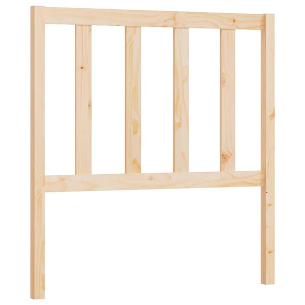 vidaXL Bed Headboard 106x4x100 cm Solid Wood Pine