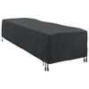 vidaXL Loungers Cover Plain Black 74 x 210 x 40 cm Fabric