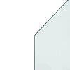 vidaXL Fireplace Glass Plate Hexagon 100x60 cm