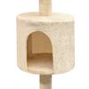 vidaXL Cat Tree with Sisal Scratching Posts 125 cm Beige