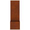 vidaXL Garden Privacy Screen Rusty 50 x 32 x 150 cm Weathering steel