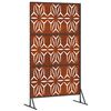 vidaXL Privacy Screen Grey 100 x 50 x 180 cm Weathering Steel