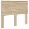 vidaXL Bed Frame with Headboard Sonoma 120 x 200 cm Solid Pine Wood