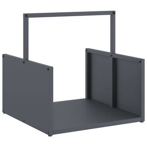 vidaXL Firewood Rack Anthracite 40x40x40 cm Cold-rolled steel