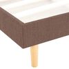 vidaXL Bed Frame without Mattress Brown Fabric 150x200 cm King Size