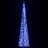 vidaXL Acrylic Decorative LED Light Cone Blue 120 cm