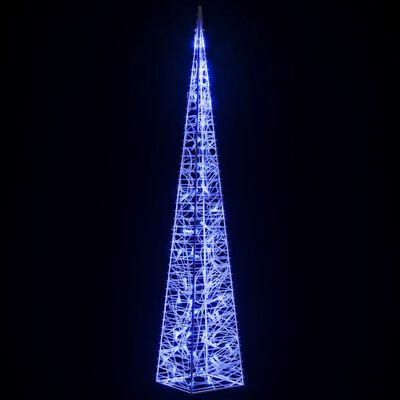 vidaXL Acrylic Decorative LED Light Cone Blue 120 cm