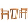 vidaXL 3 Piece Garden Dining Set Solid Wood Acacia
