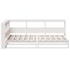 vidaXL Bookcase Bed without Mattress White 90x190cm Solid Wood Pine