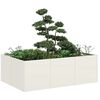 vidaXL Planter White 120x80x40 cm Steel