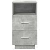 vidaXL Bedside Cabinets 2 pcs with 2 Drawers Concrete Grey 36x36x68 cm