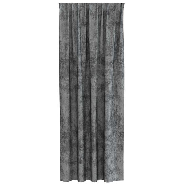 vidaXL Velvet Curtains with Curtains 2 pcs Grey 245 x 140 cm Velvet