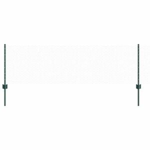 vidaXL Welded Wire Fence 10 x 0.6 m (W x H) PVC-Coated Steel Green
