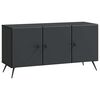 vidaXL TV Cabinet Black 99 x 34.5 x 50 cm Engineered Wood
