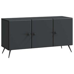 vidaXL TV Cabinet Black 99 x 34.5 x 50 cm Engineered Wood
