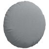 vidaXL Seat Cushions 2 pcs Light Grey Ø50 x 19 cm Fabric
