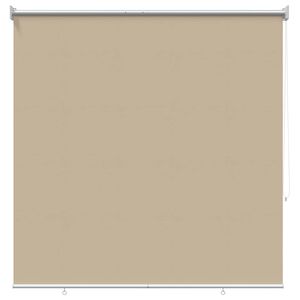 vidaXL Outdoor Roller Blind UV Protection Beige 120 x 140 cm (W x H)