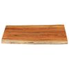 vidaXL Table Top 100x80x3.8 cm Rectangular&nbsp;Solid Wood Acacia Live Edge
