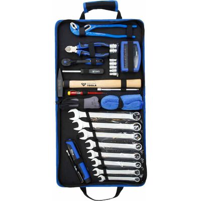 BRILLIANT TOOLS 64 Piece Tool Set in Leather Bag Steel