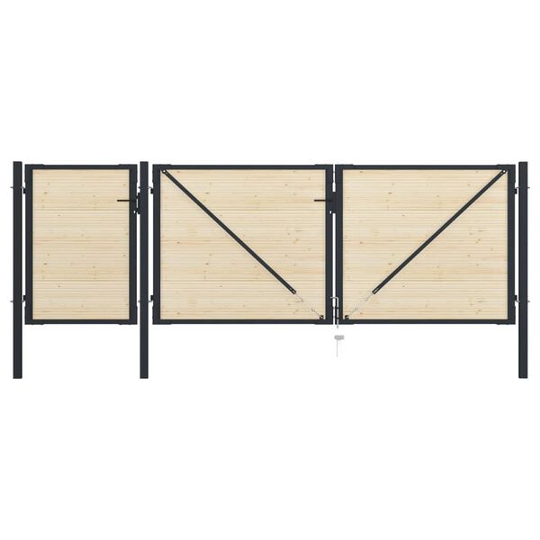 vidaXL Fence Slats 48 pcs Solid Wood Spruce