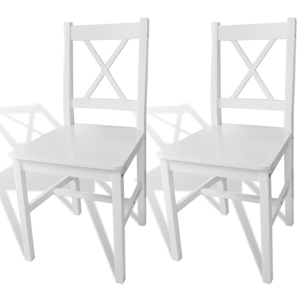 White x back dining chairs deals