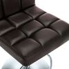 vidaXL Bar Stools 2 pcs Brown Faux Leather