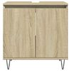 vidaXL 3 Piece Bathroom Furniture Set Sonoma Oak Engineered Wood