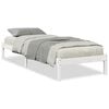 vidaXL Extra Long Bed Frame without Mattress White 80x220 cm