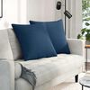 vidaXL Sofa Pillows 2 pcs Blue 80 x 80 cm Fabric