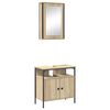 vidaXL Bathroom Furniture Set 2 pcs Brown 60 x 30 x 60 cm