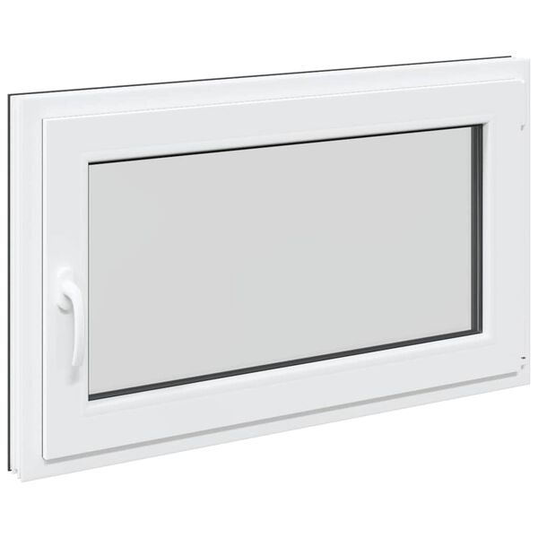 vidaXL Basement Window "RISOR" 100x70 cm Tilt&Turn DIN Right Anthracite