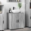 vidaXL Bathroom Cabinet with Storage Grey Sonoma 61 x 35 x 64 cm