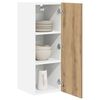 vidaXL Hanging Cabinet 2 pcs Artisan Oak and White 30 x 31 x 80 cm