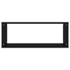 vidaXL Wall Cube Shelf 6 pcs Black 60x15x23 cm Engineered Wood