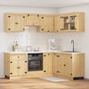 vidaXL Cabinet with Shelf SKI 8 pcs Honey Brown Solid Pine Wood