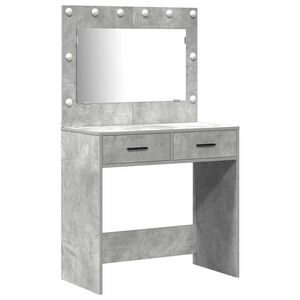 vidaXL Dressing Table 2 pcs Grey 78.5 x 41 x 135 cm Engineered Wood