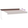 vidaXL Manual Retractable Awning Brown 350x250 cm