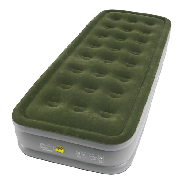 Outwell Air Mattress Excellent Single Dark Leaf & Grey